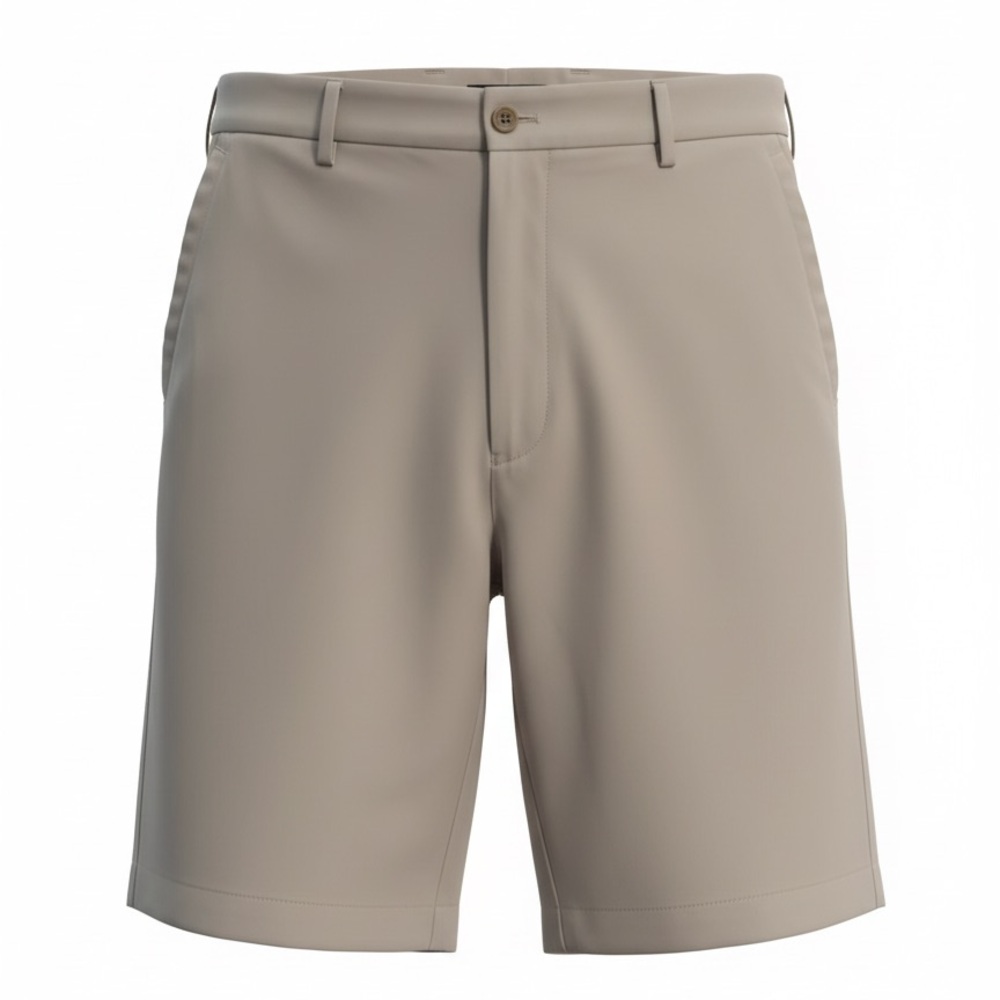 Peter Millar Beige Flat Front Shorts